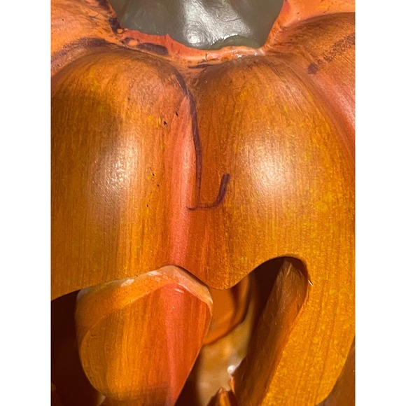 Kirkland 's‎ Fall Decor Pumpkin with Letter H Halloween Autumn Harvest Table - Picture 4 of 4